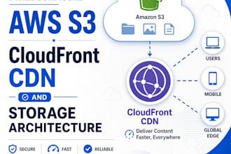configure AWS s3 buckets with cloudfront CDN and storage architecture