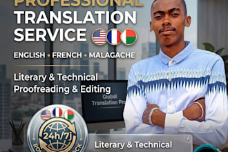 translate english, french, and malagasy accurately