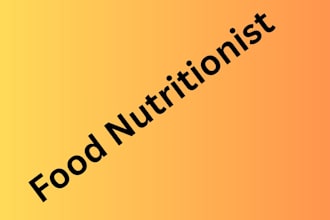 be your nutritionist and meal planner