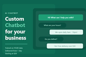 build a custom ai chatbot for your business website
