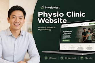 build a physiotherapy clinic website with SEO copy and booking