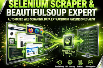 do python web scraping data extraction selenium scraper beautifulsoup automation