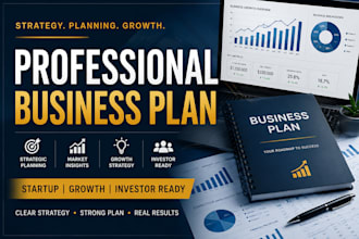 develop a professional business plan and growth roadmap