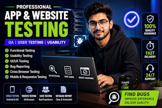 do app testing, website testing, QA, user testing experience, usability