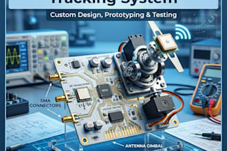 develop rf pcb with antenna tracking system