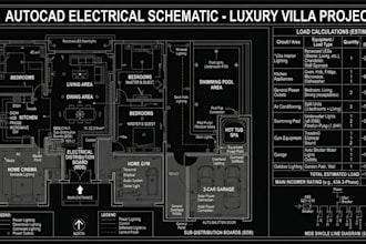 create premium electrical and lighting layouts for luxury villas
