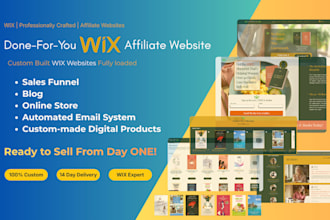 design and build you a wix affiliate site with sales funnel