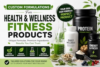 formulate custom health and wellness, fitness products