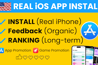 do ios app promotion, gain ios app install game promotion and app marketing
