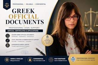 issue any greek document you need