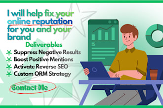 do expert online reputation management ORM and reverse SEO for brand reputation
