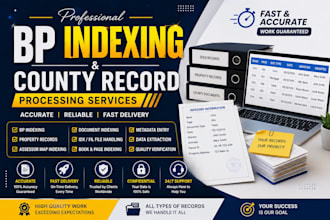 do professional bp indexing and county record processing