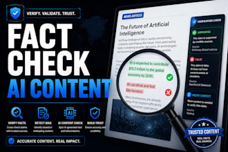 fact check and verify ai generated articles