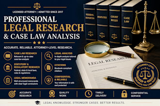 provide legal research, legal motion, privacy policy and case law analysis