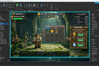 design roblox UI ugc gui UX and custom skins for you