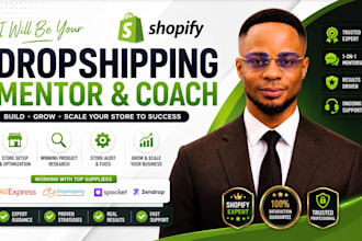 be your shopify dropshipping mentor and shopify coach ecommerce consultant