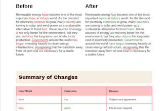 proofread and edit your document for grammar and clarity