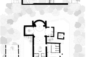 do architectural post production of floor plans on illustrator