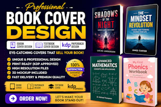 design book cover ebook cover design textbook cover design kdp paperback design