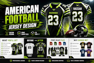 design american football jerseys