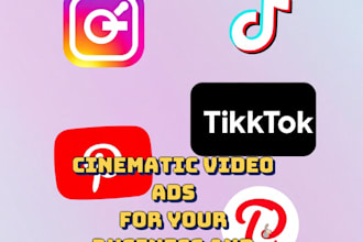 create a 30 seconds cinematic video ads for your business