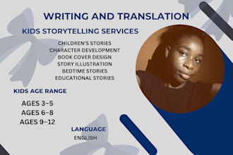 create kids storybooks with illustrations and covers