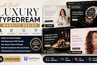 build coaches restaurants beauty salons luxury brands typedream website design