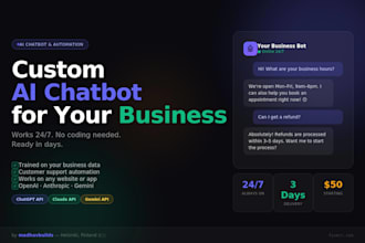 build a custom ai chatbot or automation tool for your business