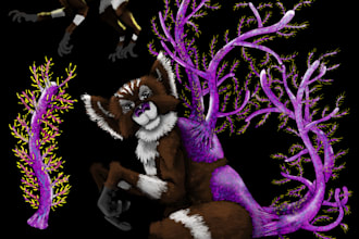 create dark fantasy creature concept art