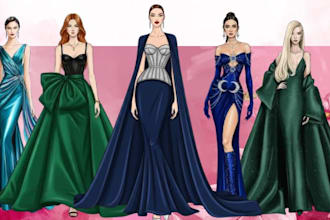 illustrate fashion illustration sketch drawing clothing tech pack