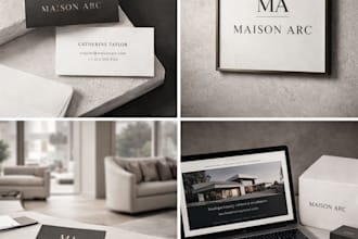design a luxury minimalist logo and brand identity