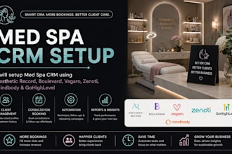 setup med spa crm aesthetic record boulevard vagaro zenoti mindbody gohighlevel
