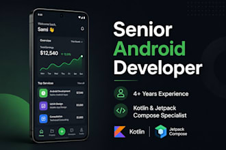 develop a native android app using kotlin and jetpack compose