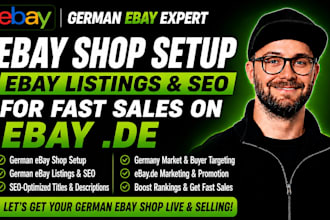 do german ebay shop setup, german ebay listings SEO for germany ebay marketing