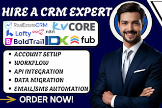 set up real estate crm follow up boss lofty idx  boldtrail kvcore n8n automation
