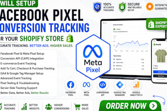 setup facebook pixel conversion tracking for shopify store