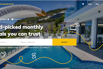design short term rental, property management website godaddy website namecheap
