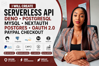 create serverless API deno postgresql mysql nextauth postgres oauth 2 0