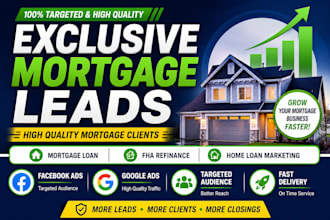 provide exclusive mortgage leads business loan leads and mca leads