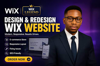 design or redesign a professional wix website with SEO