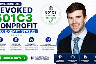 reinstate revoked 501c3 non profit tax exempt status