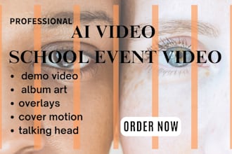 make school event video talking head cover motion overlays album art demo video