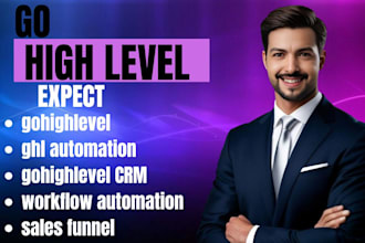 setup gohighlevel CRM sale funnel automation and workflow