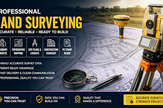 professional land surveying, boundary surveys, topographic mapping, stamp ready