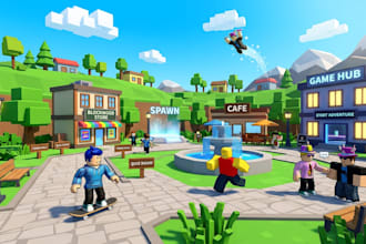 develop full roblox game, roblox character, game development, roblox ui