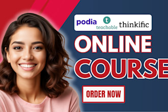 build podia website podia online course setup thinkific teachable course website