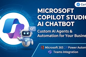 build microsoft copilot studio ai chatbot and automation agent for your business