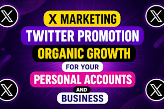 do organic twitter x marketing promotion and grow x followers