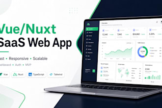build a vue nuxt web app