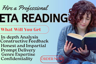 beta read your romance, scifi, and fantasy manuscript